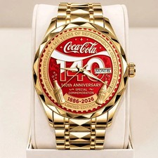Coca-Cola 140th Anniversary Alloy Luxury Quartz Watch TN1941 picture
