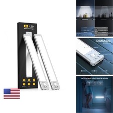 MCGOR 10inch Under Cabinet Lighting 2 Pack Rechargeable Motion Sensor picture