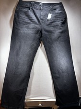 NWT Primitive Skateboarding Jeans 42X34 Black Wash Straight Fit Stretch Denim picture