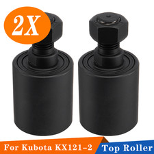 ALLOYWORKS 2PCS Top Roller Carrier Roller Fit Kubota KX121-2 Mini Excavator- picture