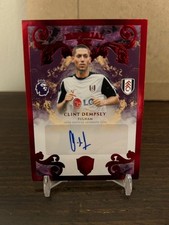 25-26 Topps EPL Royalty Clint Dempsey Imperial Ink Red Parallel #d 14/15 FULHAM picture