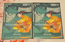 2x Bandai One Piece TCG OP-14 Winner Kikunojо Green OP14-023 Lot of 2 picture