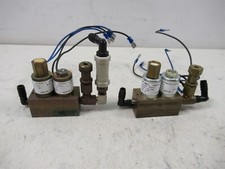 Lot of 2 KIP inc 2X154-2 Dual Solenoid Valve Manifold for Vacuum Pump System picture