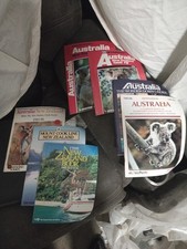 Vintage 1985-86 Australia New Zealand Travel Brochure Guide Lot Qantas Retro picture