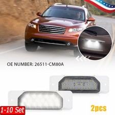 1-10 Set Fits Infiniti M35h M37 M56 11-13 WHITE LED LICENSE PLATE LIGHTS LAMPS picture