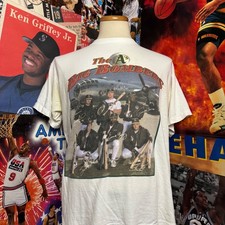 Vintage 90s Oakland Athletics The A's Big Bombers Team Graphic Tee Sz XL picture