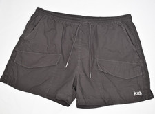 KITH XXL Men's Unlined 100% Cotton Athletic Cargo Shorts Charcoal picture