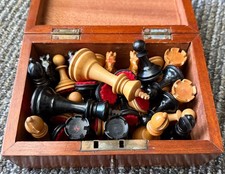 Antique - 1890’s (F.H. Ayres) Chess Set. Club Edition + Original Box. STUNNING picture