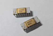 Lot of 2 Vintage HP6N134 8019V Dual Optocoupler Ceramic CDIP-16 Gold Pin NOS picture