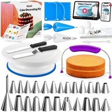 90PCs Cake Decorating Kit for Beginners, Baking Supplies Includes Cake Turnta... picture