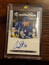 Auston Matthews Autograph Cards Marks Of Distinction SP authentic 11/25 picture