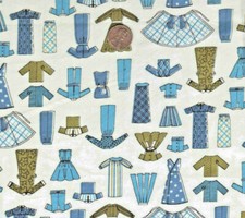1960's VTG Cotton Fabric w/ Fashion Dresses by Tiger Fabrics, Inc 22