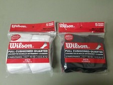 New Mens Wilson 5 Pk. Full Cushioned Quarter Socks. 2 Colors to Choose. picture