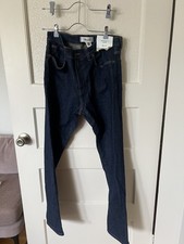 Madewell Men's Athletic Slim Jeans 32x32 Rinse Wash Dark Indigo NWT NW213 picture