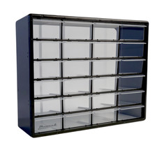 Homak 24 Drawer Parts Organizer Cabinet | Small Parts Storage | Garage Workshop picture