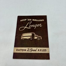 EATON 2 SPEED REAR AXLE POCKET SERVICE MANUAL 1942 ILLUSTRATED WITH TEXT picture