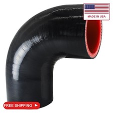Tyeioms 90 Degree Elbow ID 2.5'' Silicone Hose Coupler 4