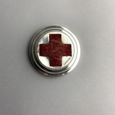 Antique 1914 Birmingham Hallmark Solid Silver WWI Red Cross Pin Cushion picture