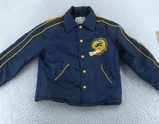 TRASHED Vtg 70s Notre Dame Fighting Irish Campus Quilted Jacket FITS XS Football picture