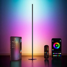 Smart RGBIC LED Corner Floor Lamp with Remote & App 1500 Lumens Music Sync Light picture