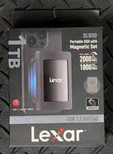 Lexar SL500 1TB Portable SSD Magnetic Set ***OPEN BOX *** picture