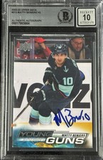 Matty Beniers Signed 2022-23 UD Young Guns RC #213 BAS Autograph Grade 10 Card picture