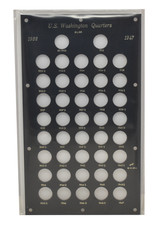 Black Capital Plastics 1932-1947 Complete Silver Washington Quarters Holder picture