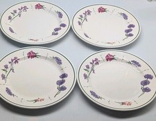 Williams-Sonoma WSO164 Salad Plates Le Jardin Floral Green Trim Set of 4 Unused picture