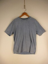 Hollister Shirt Mens M Heavyweight Boxy 100% Cotton Faded Blue Short Sleeve picture