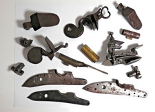 Original Pre Civil War & Others Flintlock Parts LOT picture