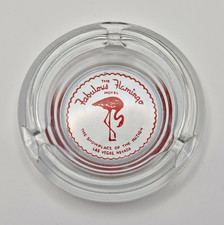 Vintage Fabulous Flamingo Hotel Las Vegas Nevada Glass Casino Ashtray  picture
