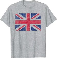 Retro Union Jack Vintage British Flag Great Britain UK Unisex T-Shirt picture