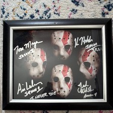 🔥 FRIDAY THE 13TH — MULTI-SIGNED JASON VOORHEES PHOTO 🔥 picture
