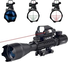 Mira telescópica táctica iluminada de 4-16x50, con láser cruzado de punto Mil picture
