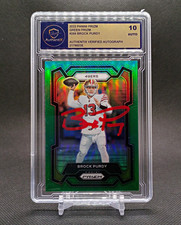 Brock Purdy | 2023 Panini Prizm Green Prizm Auto | 49ers | Authentix 10 | P139 picture