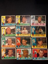 1960 Topps Baseball Lot 21 Dif. ALL INDIANS & ORIOLES Triandos Grant Vg to Vg-Ex picture