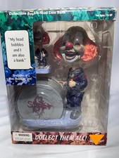 2002 Slipknot Slipknot Bobblerz Shawn “Clown” Crahan Bobblehead Coin Bank + Mini picture