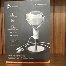 j5create 360 All Around AI-Powered Conference Room Camera with Speakerphone New picture