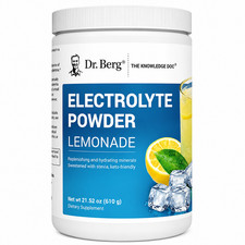 Dr. Berg Electrolyte Powder 1000mg Potassium Magnesium Lemonade 100 Servings picture