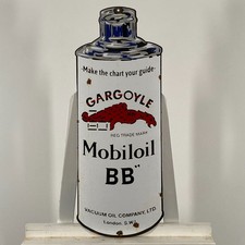 MOBILOIL - Advertising Sign - 65x25cm (25.6x9.8