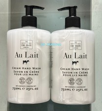 (2-Pk) THE SCOTTISH FINE SOAPS ~ Au Lait Signature CREAM HAND WASH w/ Aloe Milk picture