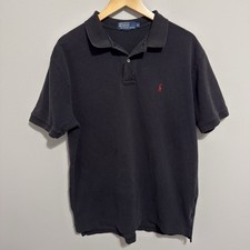 Vintage Polo Ralph Lauren Polo Shirt Men’s XL Black Red Pony Preppy picture