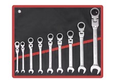 9 Pc Flex Head Ratcheting Wrench Set picture