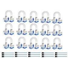 3/4 Clear PVC Condensate P-trap for HVAC Systems Air Conditioner,Pack of 15 picture