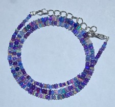 Natural Opal Beads Gemstone Necklace Handmade Beaded Jewelry New011 picture