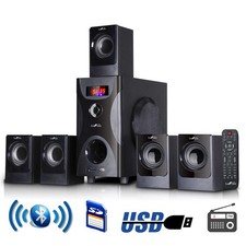 beFree Sound 5.1 Channel Surround Sound Bluetooth Speaker System in Black picture