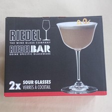 Riedel Bar Sour Clear Crystal Cocktail Glass 2pc Set made in Germany 6417/06 picture