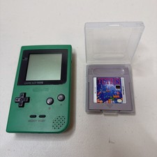 Original Nintendo Game Boy Pocket GREEN TESTED WORKS PLAY GB GBC W/ Tetris mint picture