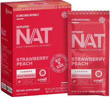 PRUVIT ketone drink Keto Nat STRAWBERRY PEACH Charged  EXP -/28 picture