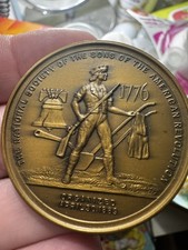 Very Early /Sons Of The American Revolution Bronze Medal Named Dated 1924 picture